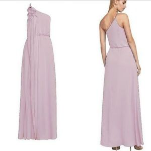 BCBGMAXAZRIA Joyce One Shoulder Ruffle Gown